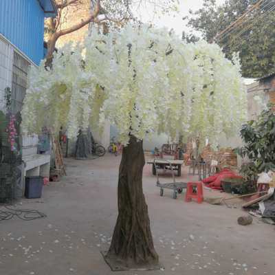 White Artificial Willow Tree
